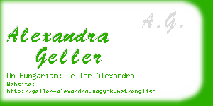 alexandra geller business card